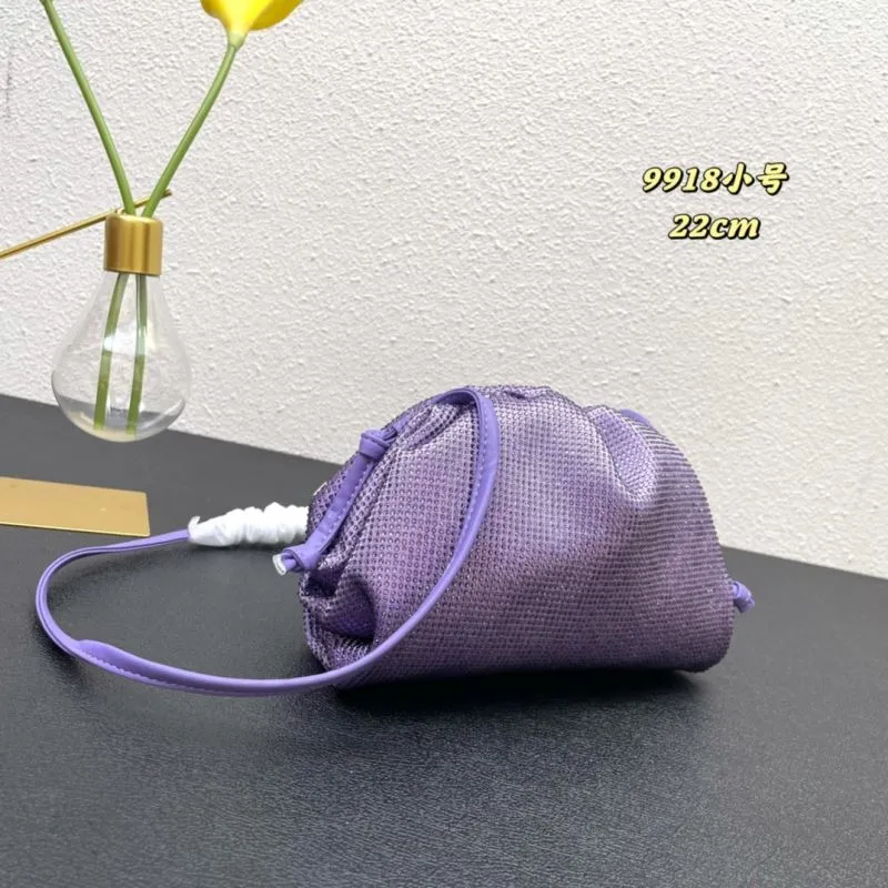 Alternative view of BV Purple Small Crossbody Satchel Bag 9918