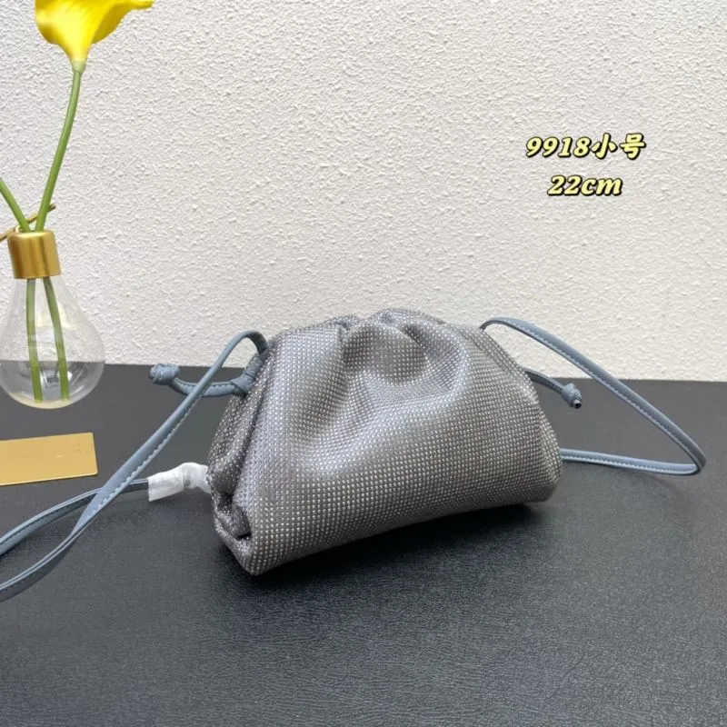 Alternative view of BV Gray Small Satchel Crossbody Bag 9918