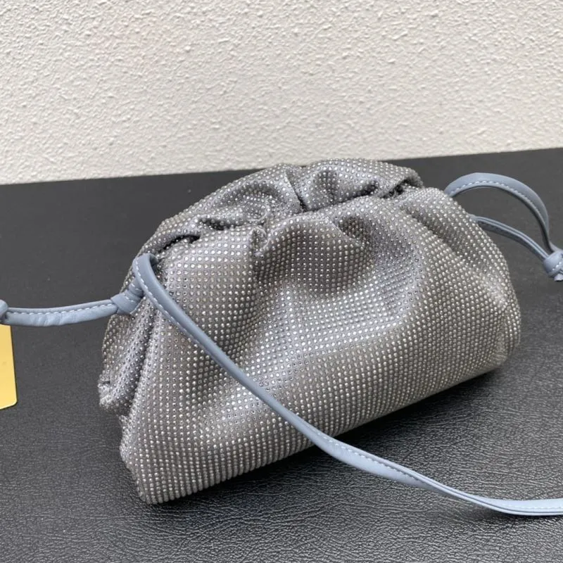 BV Gray Small Satchel Crossbody Bag 9918 - Image 5