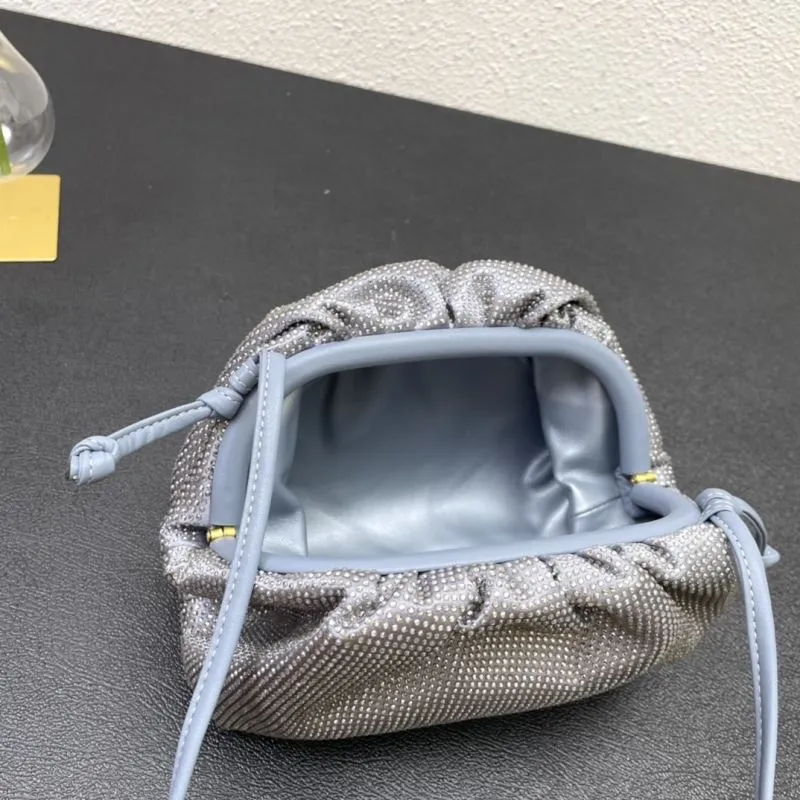 BV Gray Small Satchel Crossbody Bag 9918 - Image 7