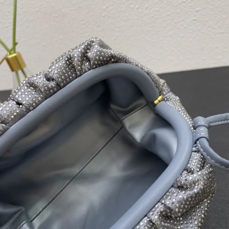 BV Gray Small Satchel Crossbody Bag 9918 - Image 9