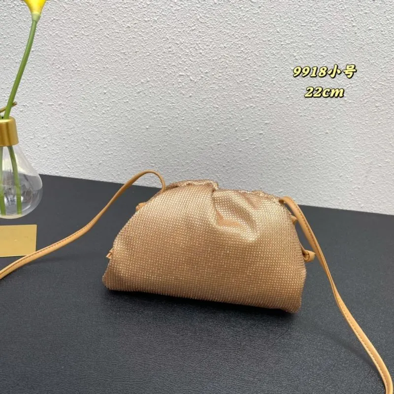BV Gold Small Satchel Crossbody Bag 9918 - Image 3