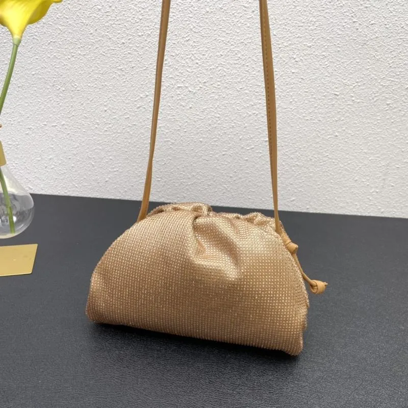 BV Gold Small Satchel Crossbody Bag 9918 - Image 5