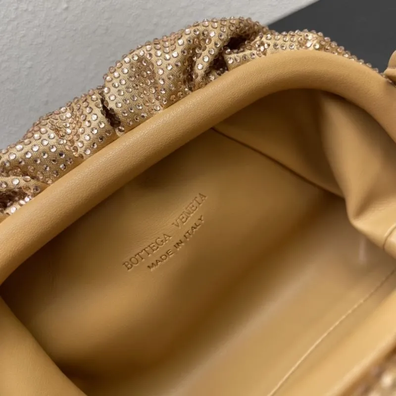 BV Gold Small Satchel Crossbody Bag 9918 - Image 9