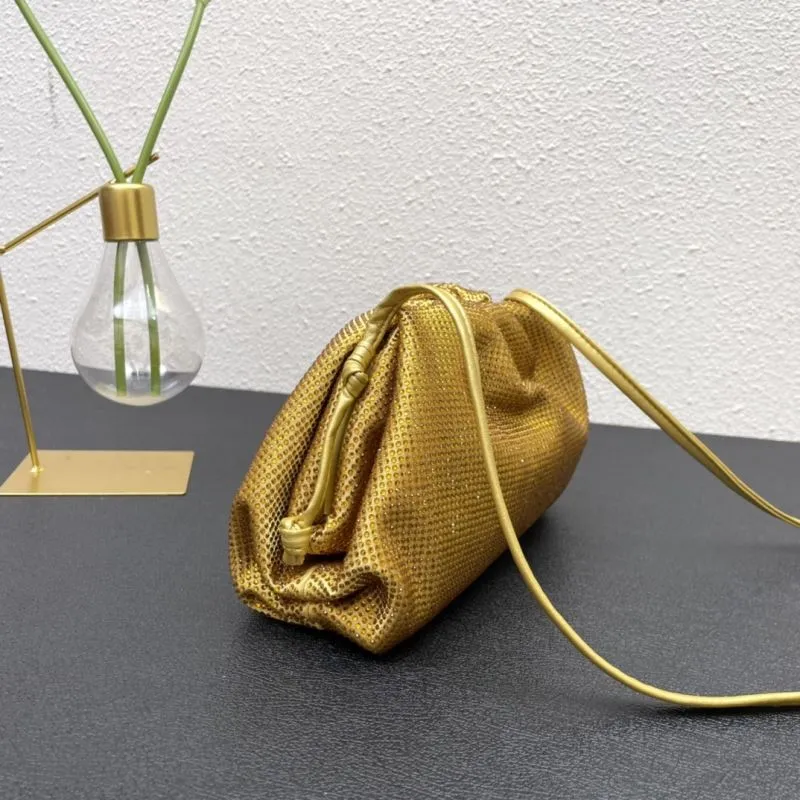 BV Gold Small Satchel Crossbody Bag 9918 - Image 4