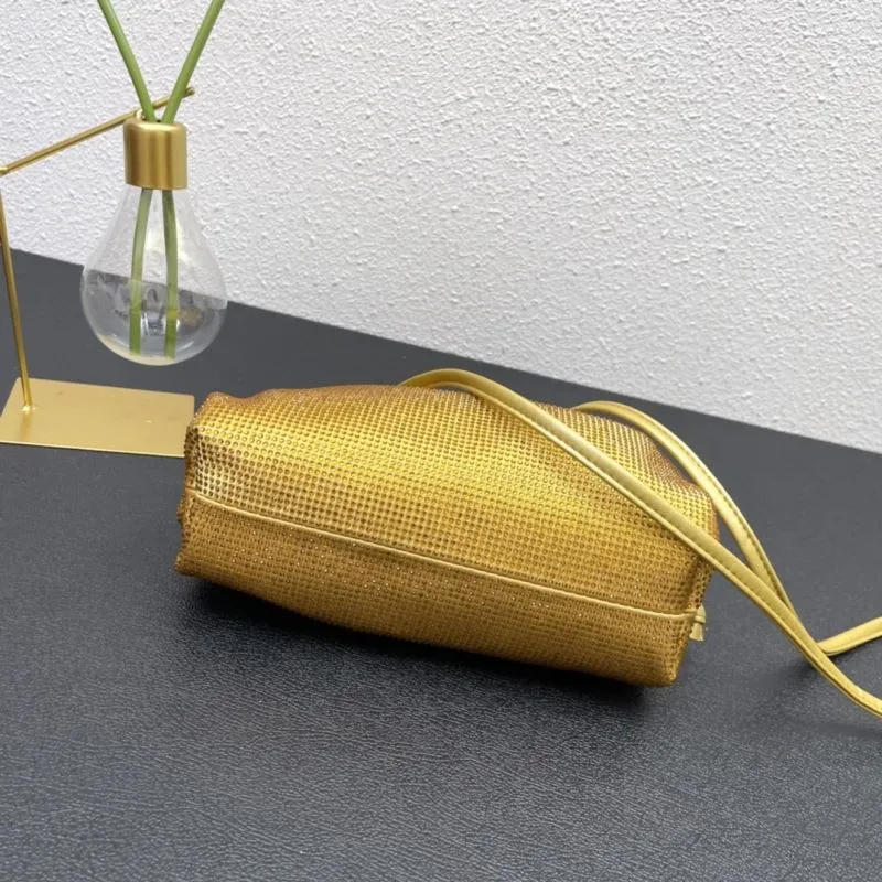 BV Gold Small Satchel Crossbody Bag 9918 - Image 6