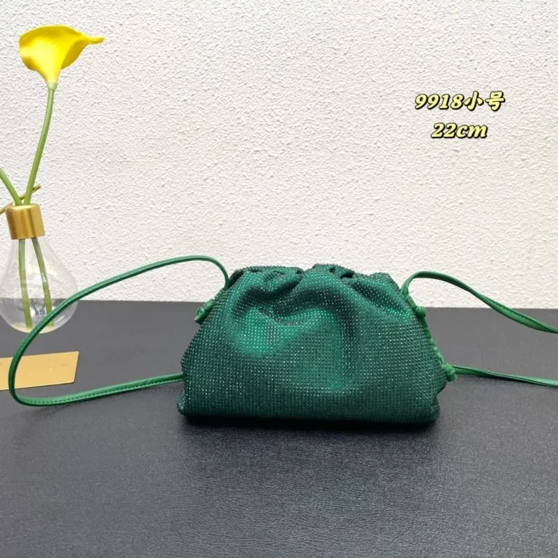 BV Green Small Crossbody Bag 9918 22cm