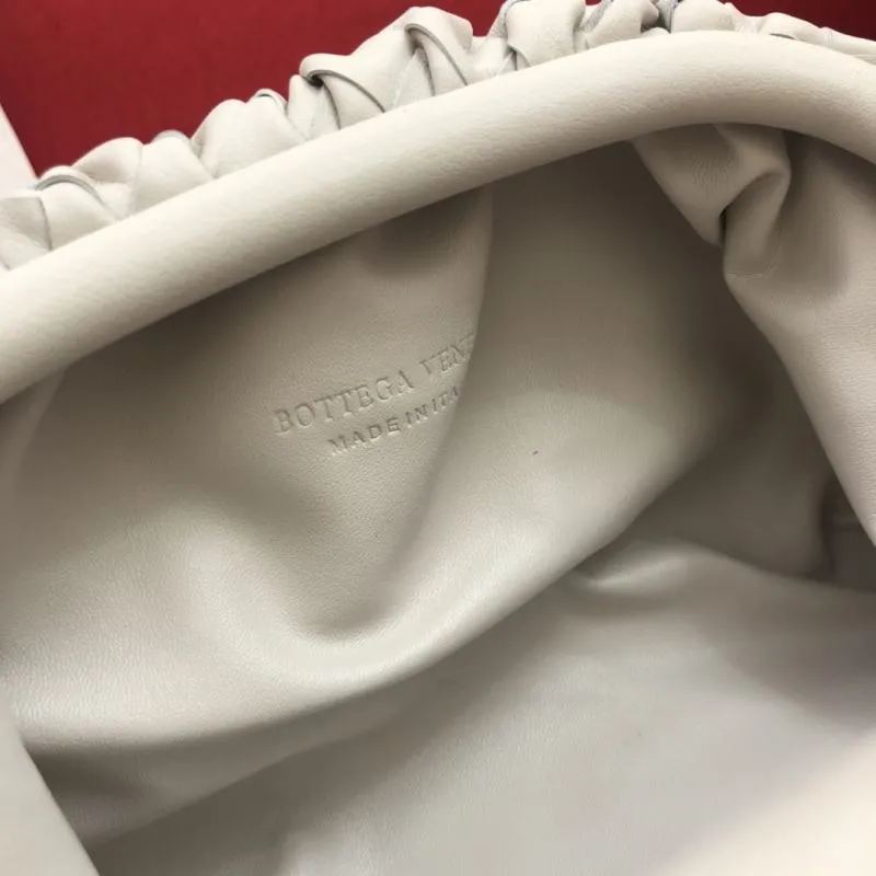 BV Woven Crossbody Bucket Bag Light Gray 313 - Image 8