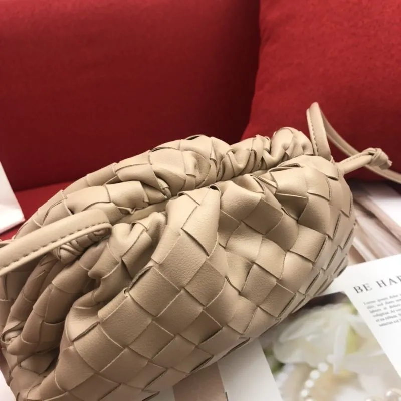 Alternative view of BV Beige Woven Crossbody Bag 314