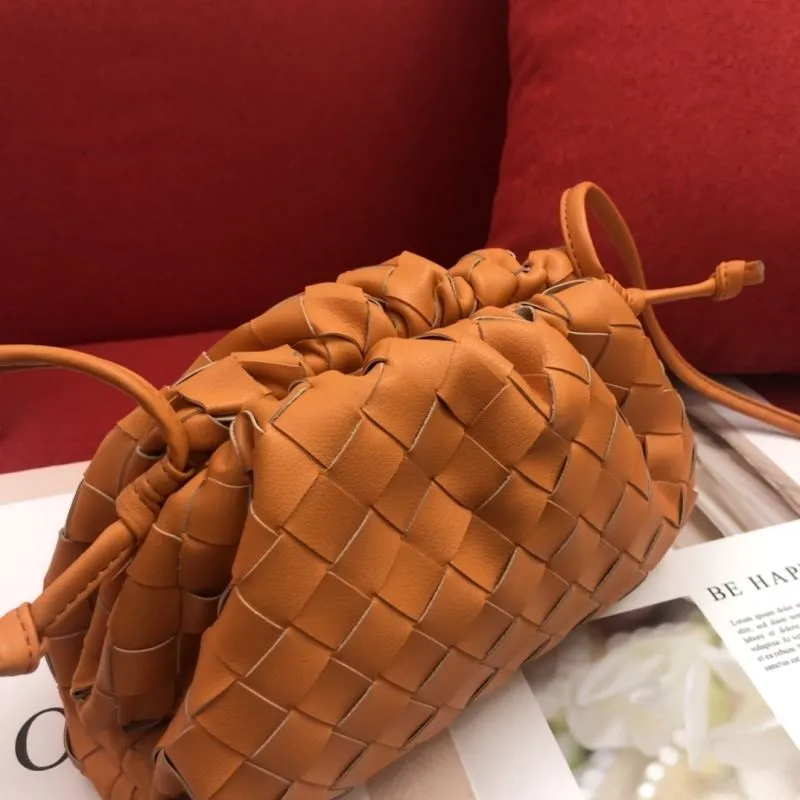 Alternative view of BV Orange Woven Satchel Bag 318