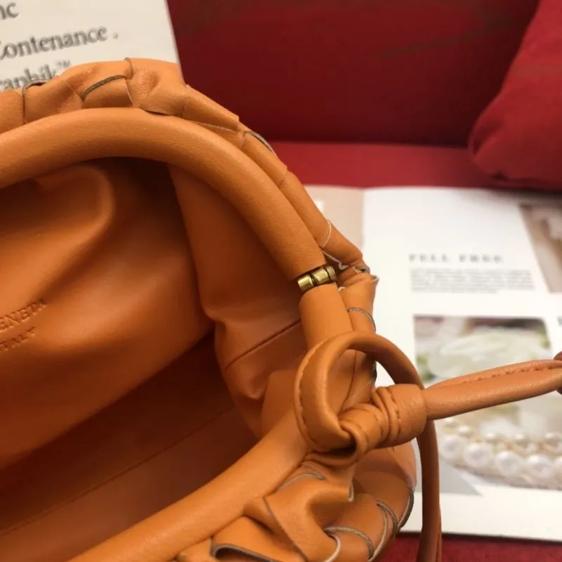 BV Orange Woven Satchel Bag 318 - Image 9