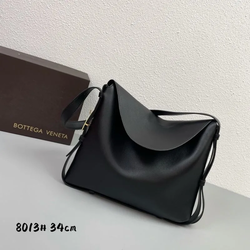 Bottega Veneta Black Satchel Bag 8013 34cm