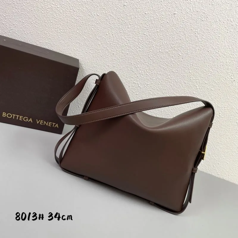 Alternative view of Bottega Veneta Brown Leather Satchel Bag 8013 34cm