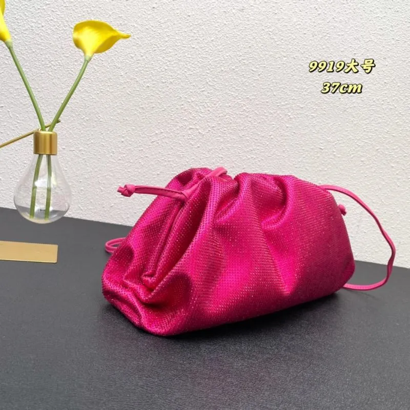 Alternative view of BV Fuchsia Large Crossbody Satchel Bag 9919