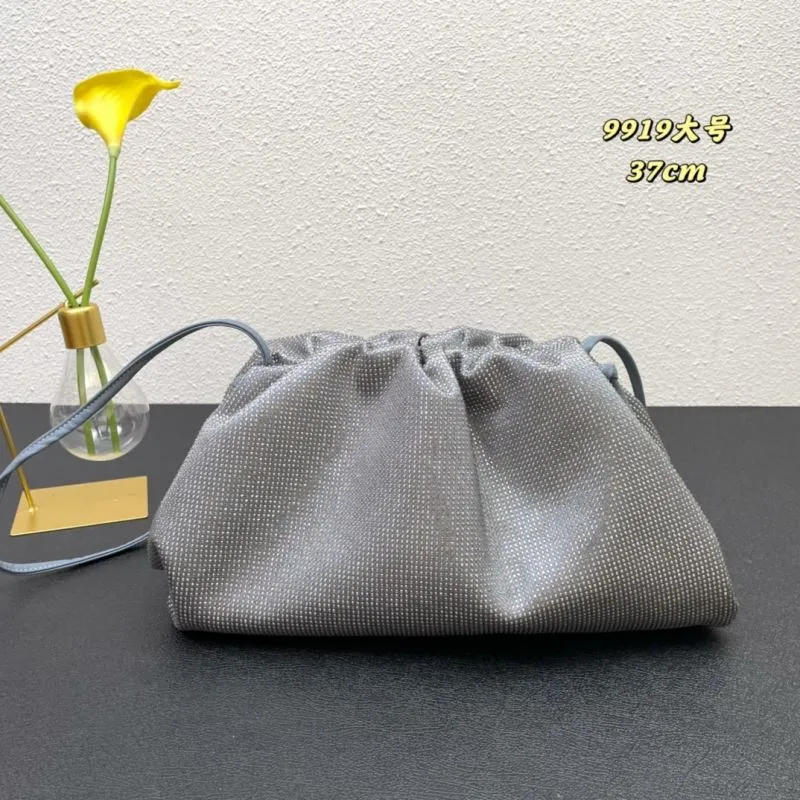 BV 9919 Large Gray Satchel Crossbody Bag