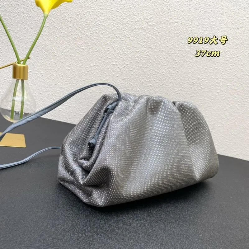 Alternative view of BV 9919 Large Gray Satchel Crossbody Bag