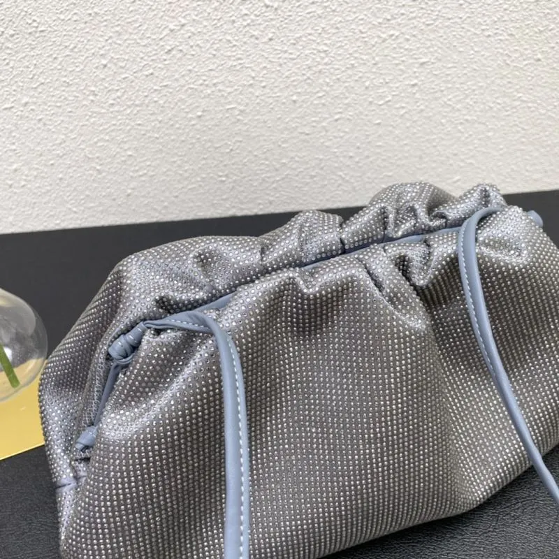 BV 9919 Large Gray Satchel Crossbody Bag - Image 5