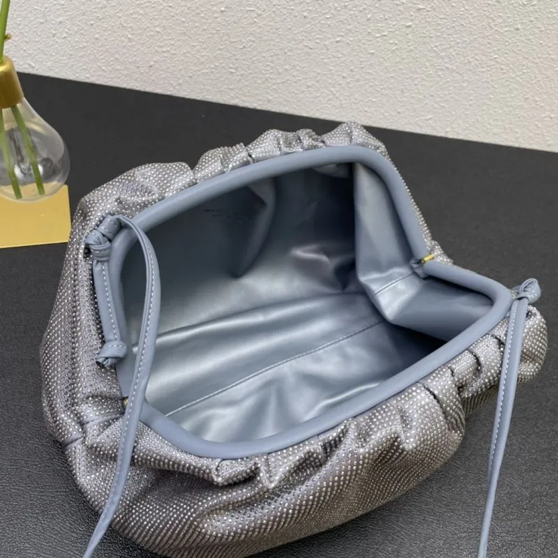 BV 9919 Large Gray Satchel Crossbody Bag - Image 7