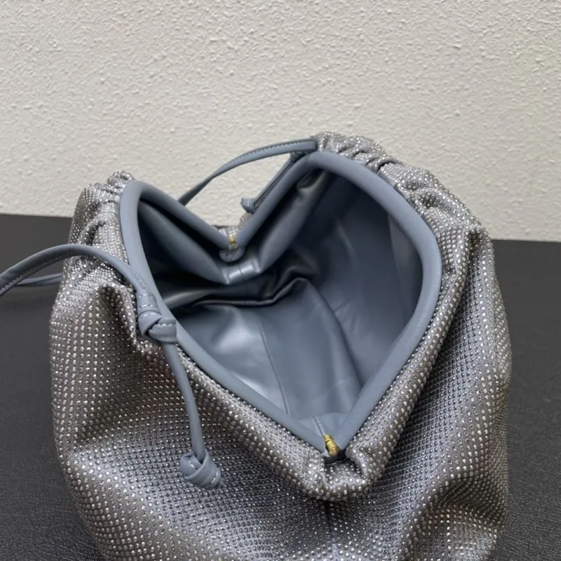 BV 9919 Large Gray Satchel Crossbody Bag - Image 9