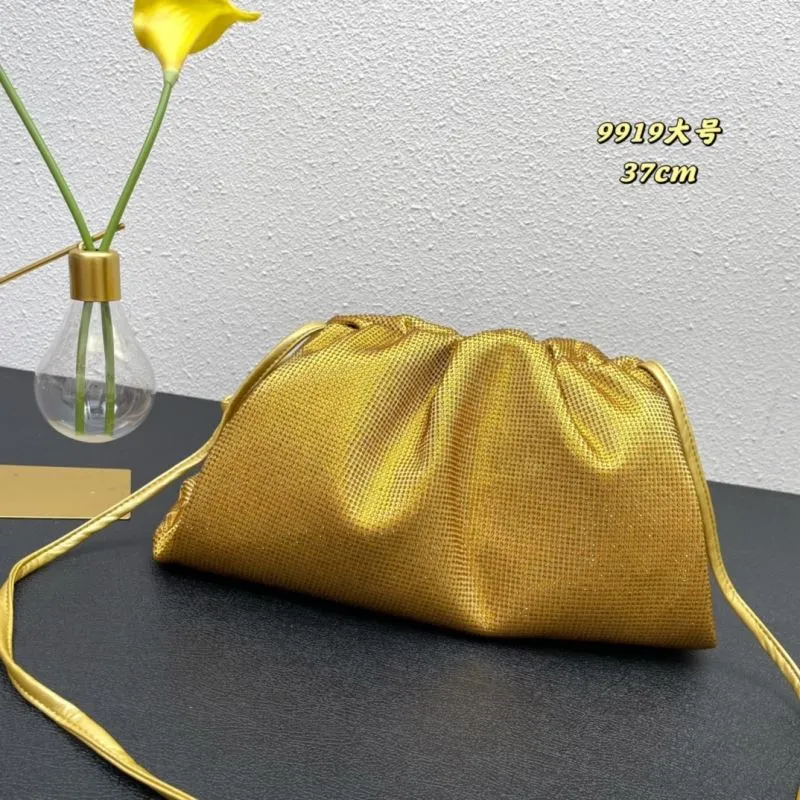 BV 9919 Large Gold Satchel Bag