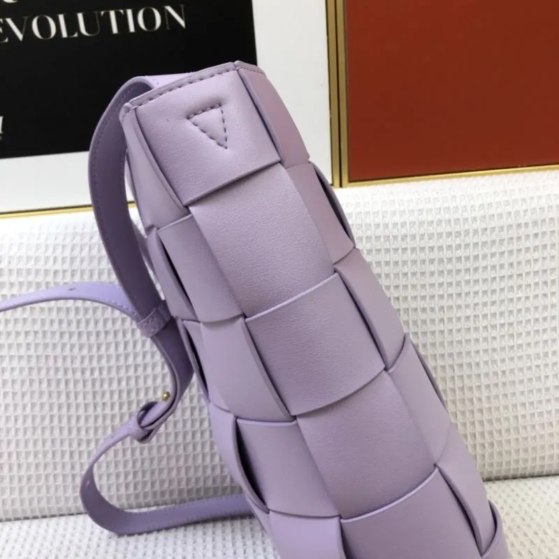 BV Lavender Woven Crossbody Satchel Bag 9968 - Image 6