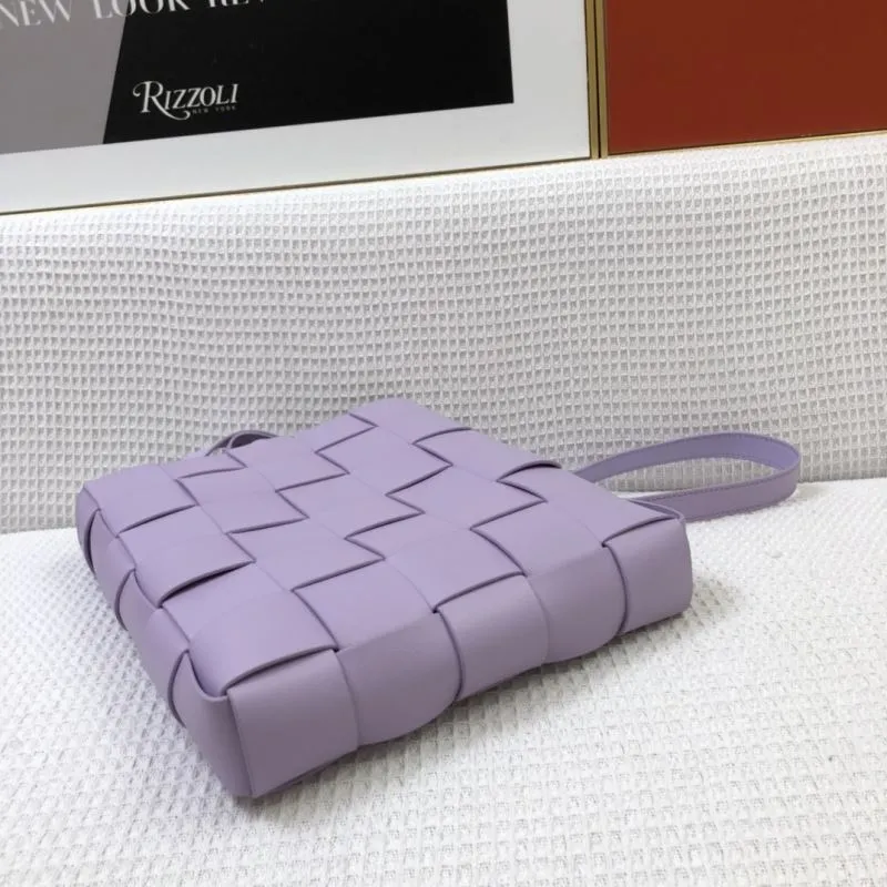 BV Lavender Woven Crossbody Satchel Bag 9968 - Image 7