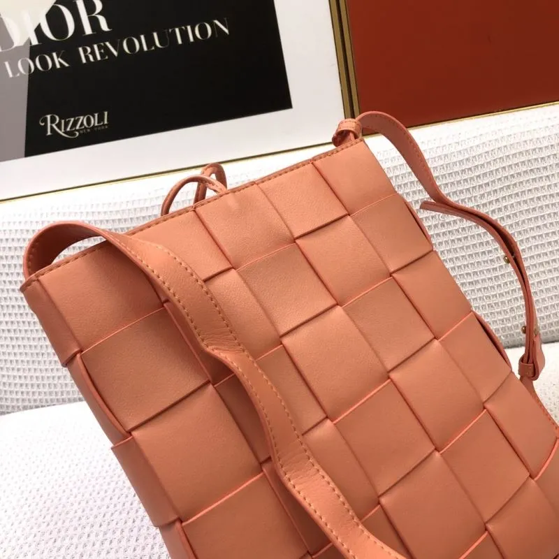 BV Cassette Vertical Woven Calf Leather Satchel Bag 9968 - Image 4