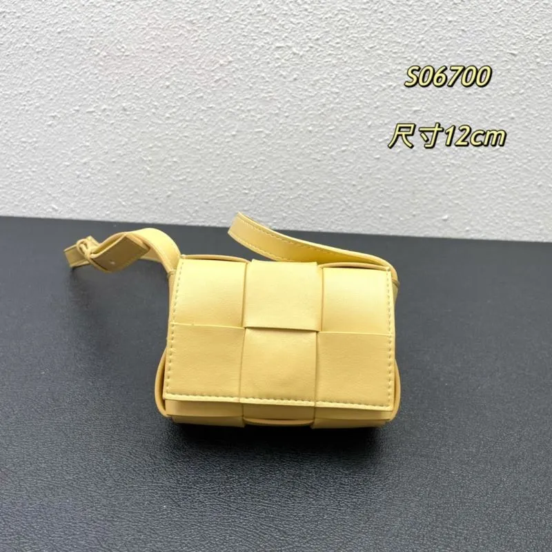 BV Yellow Mini Satchel Bag S06700 Size 12cm