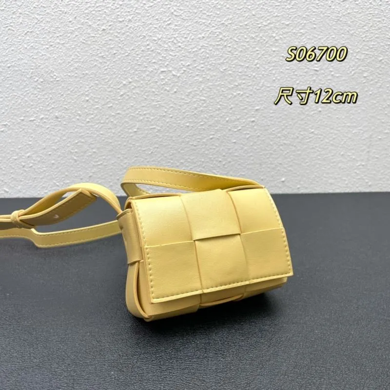 Alternative view of BV Yellow Mini Satchel Bag S06700 Size 12cm