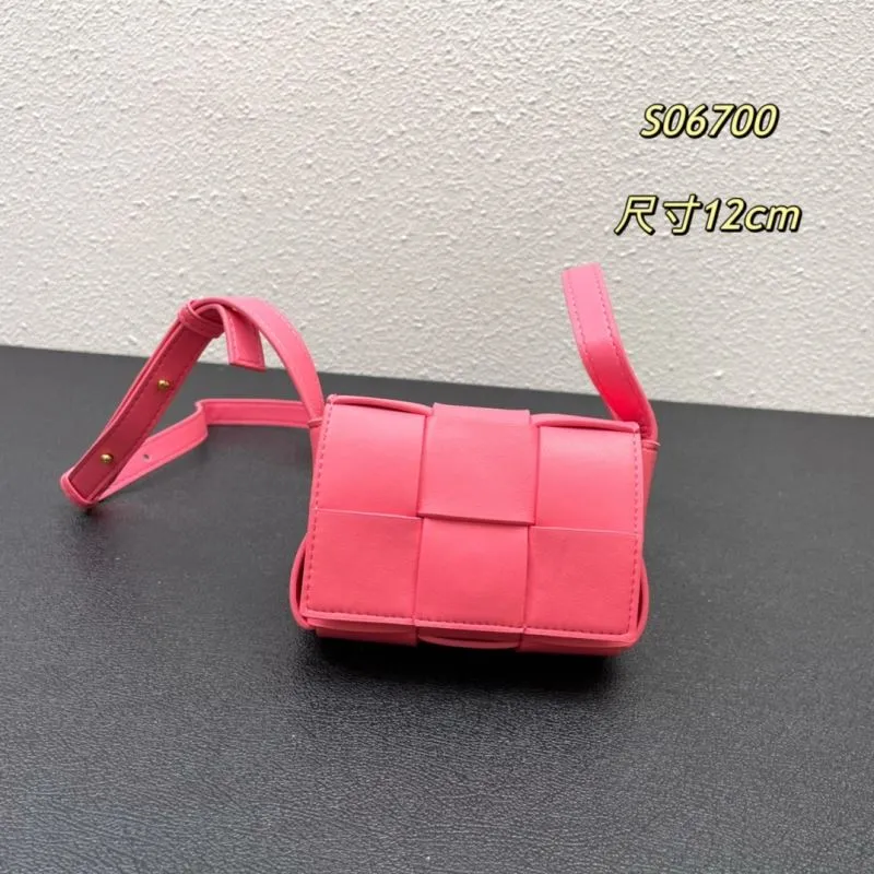 BV Pink Mini Satchel Crossbody Bag S06700 12cm