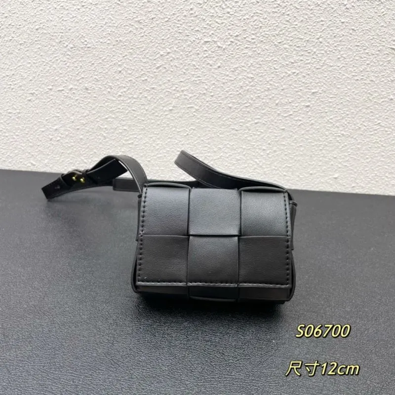BV Black Mini Satchel Bag S06700 12cm