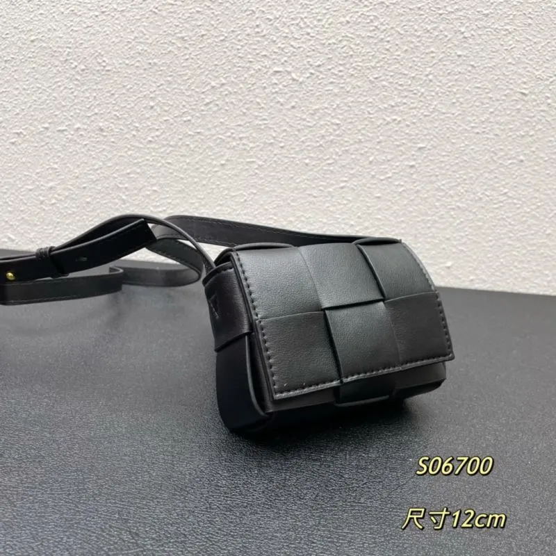 Alternative view of BV Black Mini Satchel Bag S06700 12cm