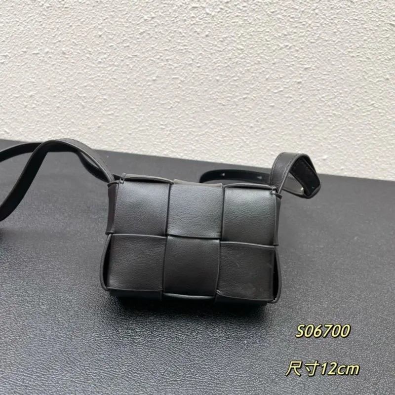 BV Black Mini Satchel Bag S06700 12cm - Image 3