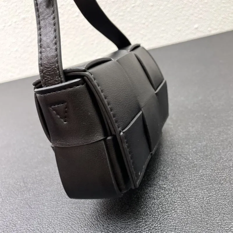 BV Black Mini Satchel Bag S06700 12cm - Image 4