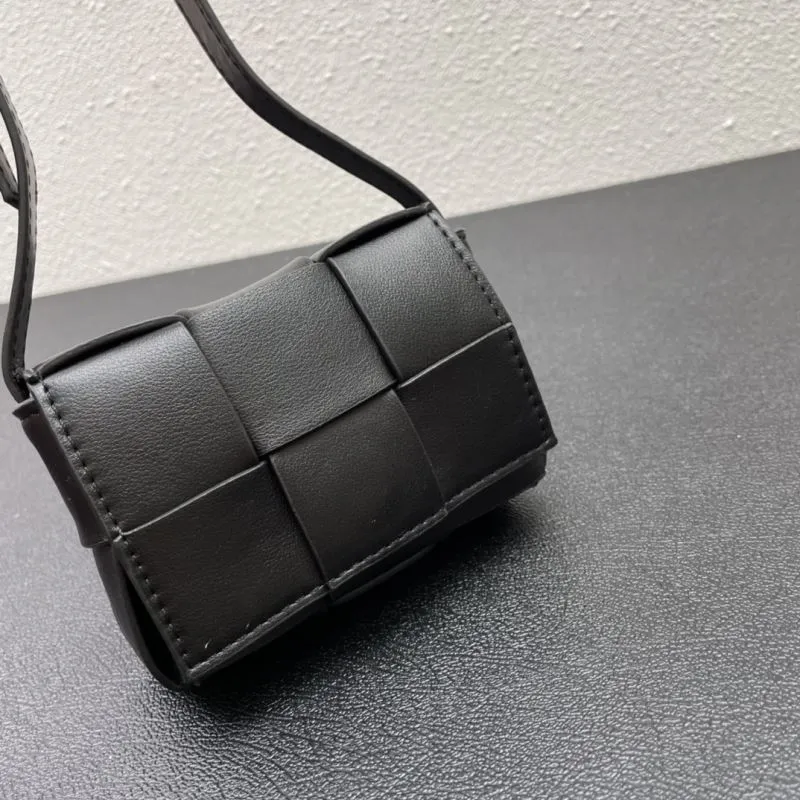 BV Black Mini Satchel Bag S06700 12cm - Image 5