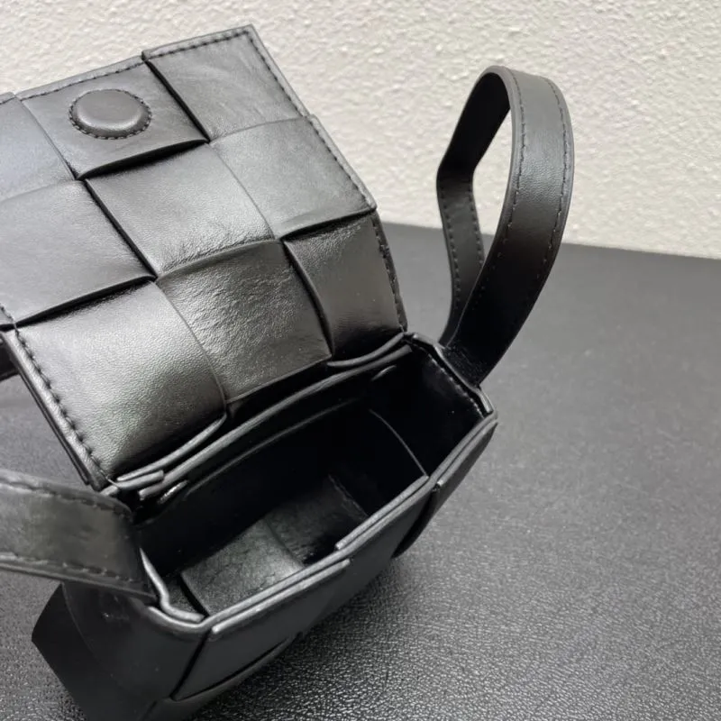 BV Black Mini Satchel Bag S06700 12cm - Image 8
