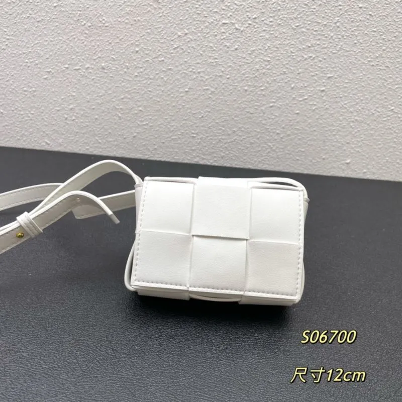 BV White Mini Satchel Bag S06700 12cm