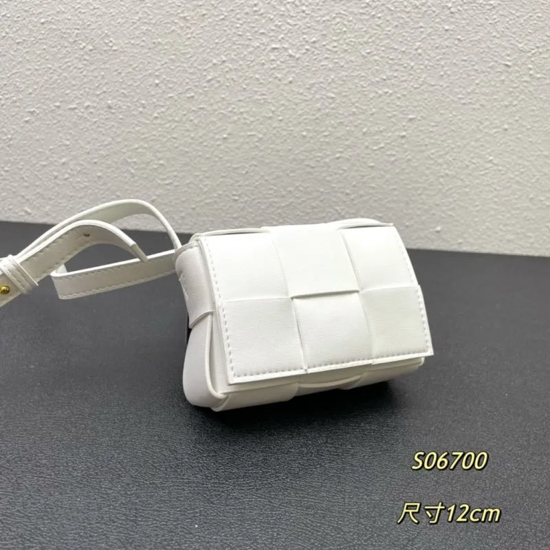 Alternative view of BV White Mini Satchel Bag S06700 12cm