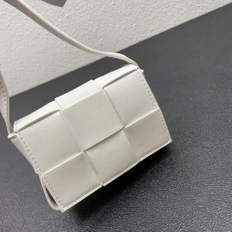BV White Mini Satchel Bag S06700 12cm - Image 5