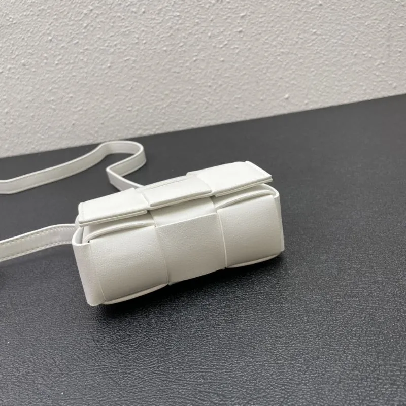 BV White Mini Satchel Bag S06700 12cm - Image 6