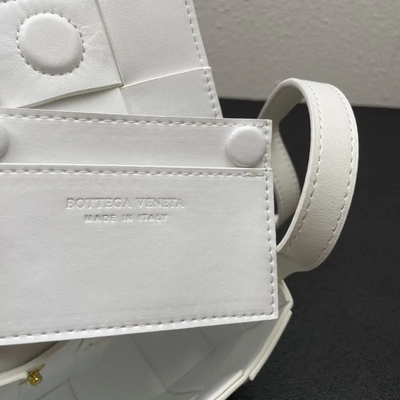 BV White Mini Satchel Bag S06700 12cm - Image 9