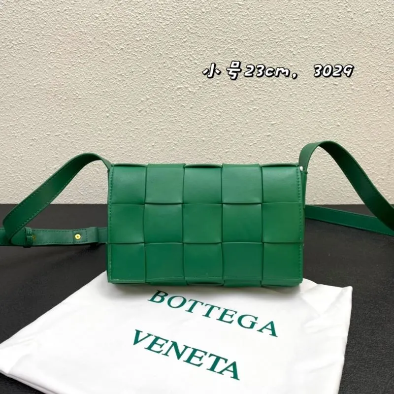 Bottega Veneta Small Green Crossbody Satchel Bag 3029