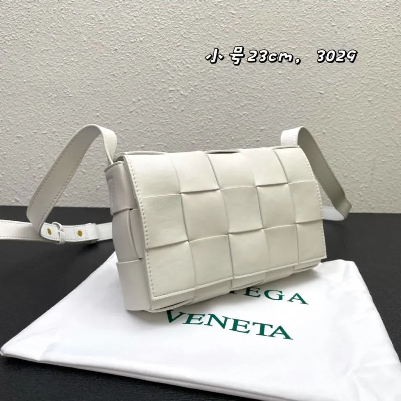 Alternative view of Bottega Veneta Small White Satchel Bag 3029