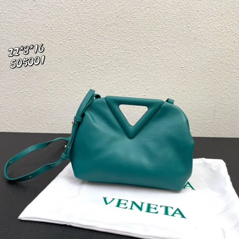 Bottega Veneta Teal Crossbody Satchel Bag S05001