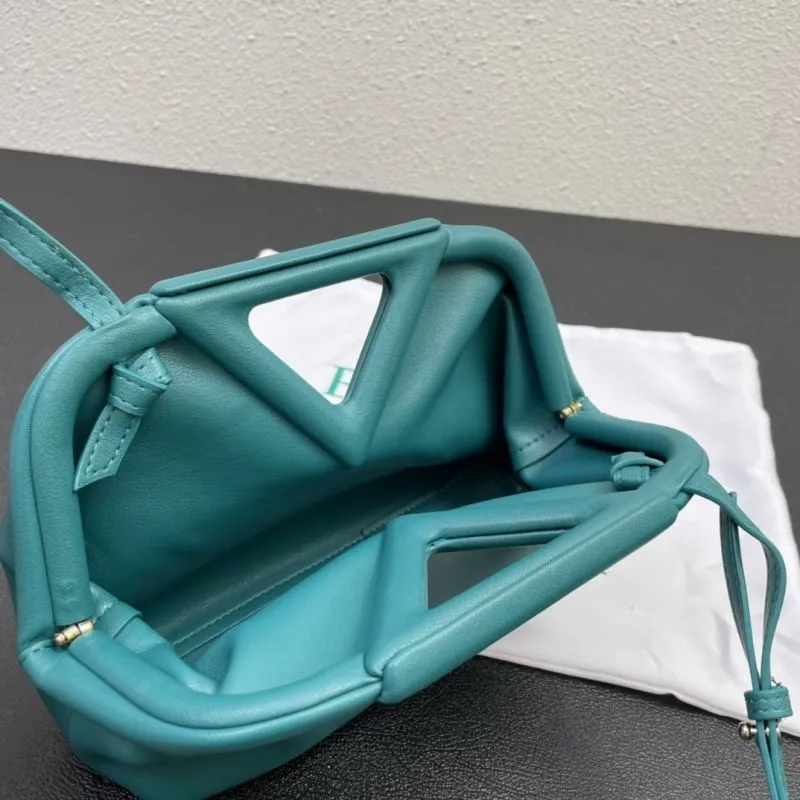 Bottega Veneta Teal Crossbody Satchel Bag S05001 - Image 8