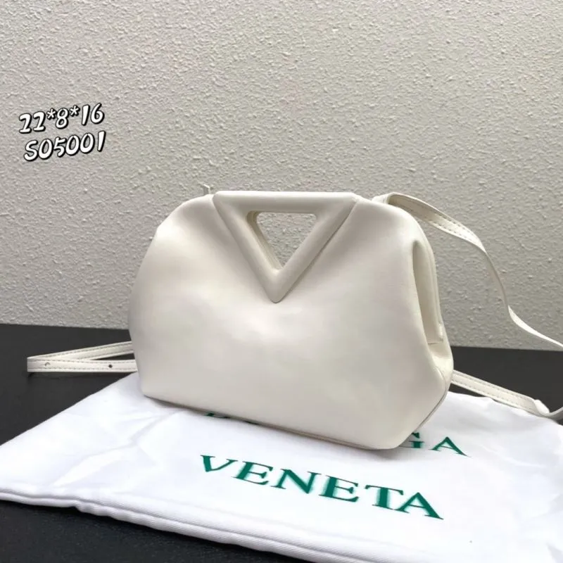 Bottega Veneta White Crossbody Satchel Bag S05001 - Image 3