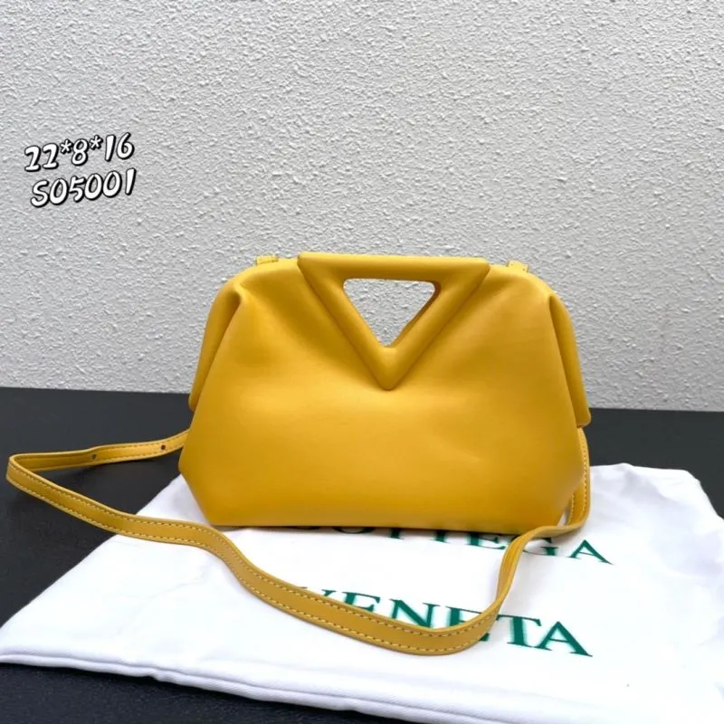 Bottega Veneta Yellow Satchel Crossbody Bag S05001 - Image 3