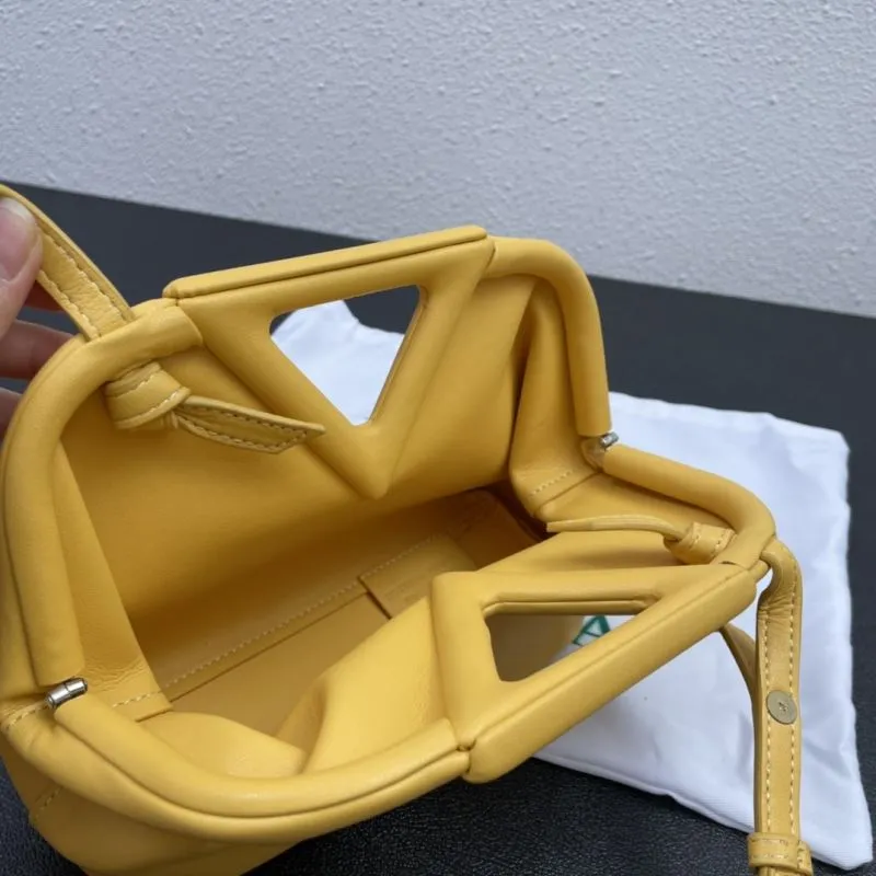Bottega Veneta Yellow Satchel Crossbody Bag S05001 - Image 8