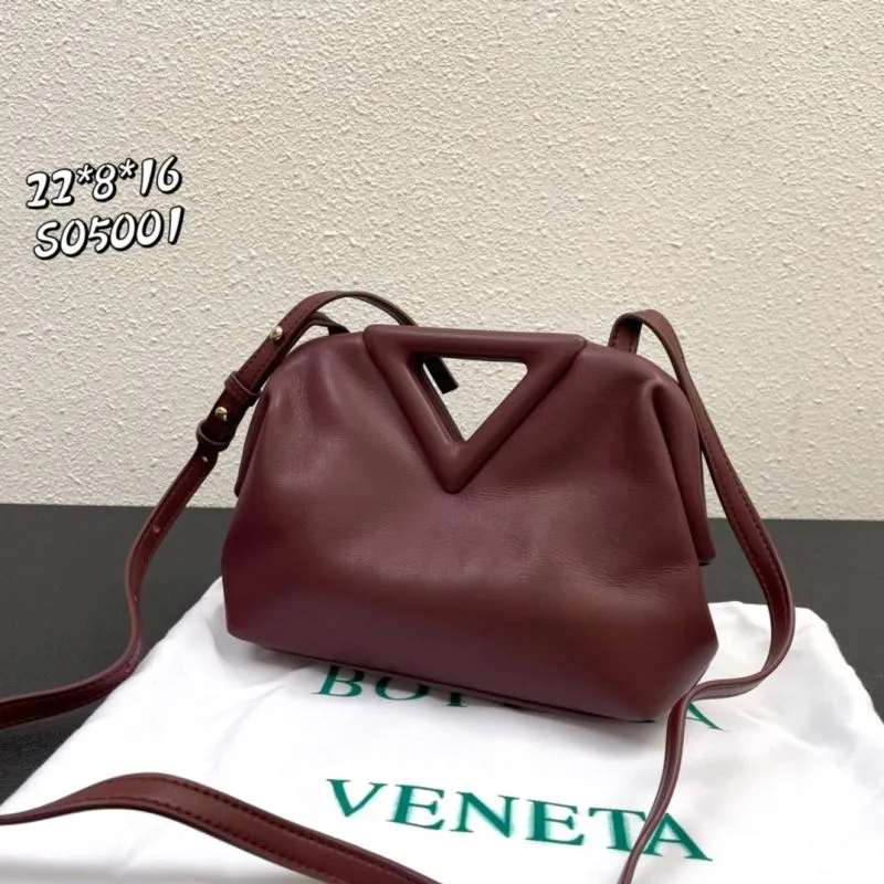 Bottega Veneta Burgundy Crossbody Satchel Bag S05001 - Image 3