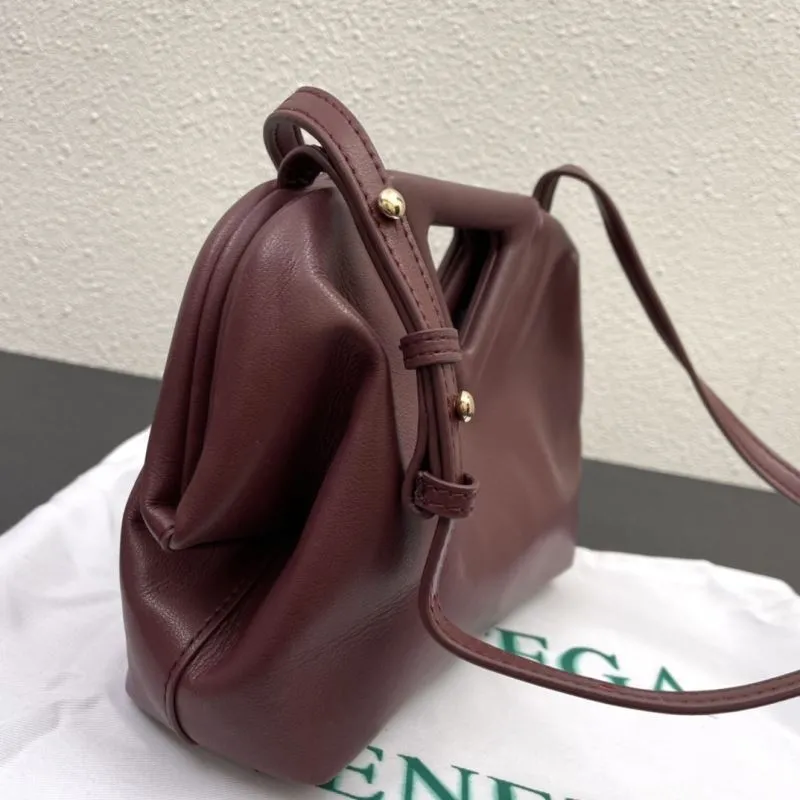 Bottega Veneta Burgundy Crossbody Satchel Bag S05001 - Image 5